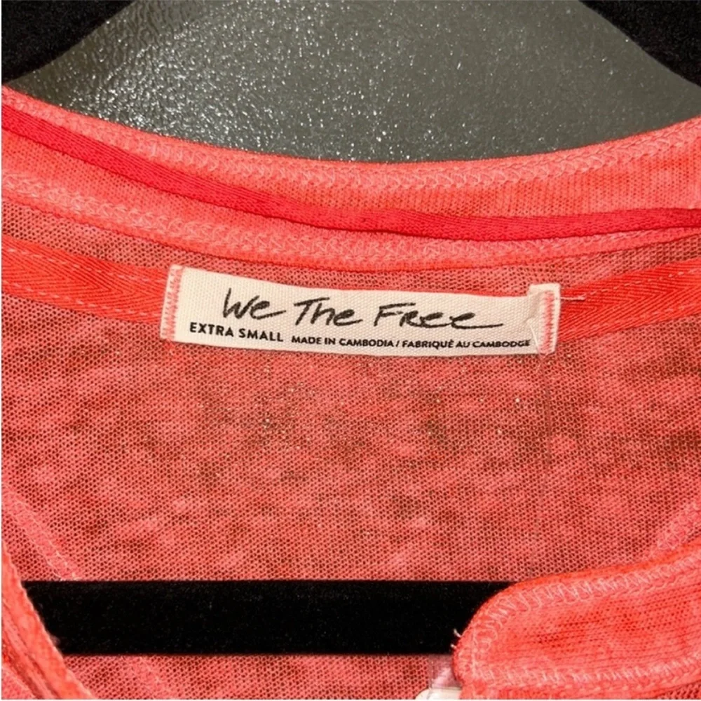 Free people Kia Henley Short sleeve tee